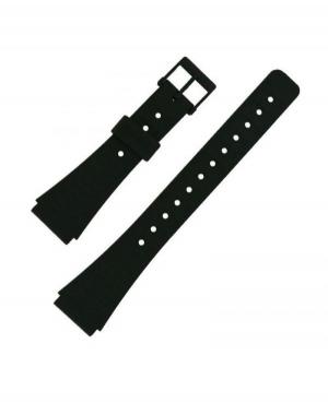Watch Strap CASIO 71607366 Plastic / Rubber czarny Tworzywo sztuczne/guma Czarny 21 mm