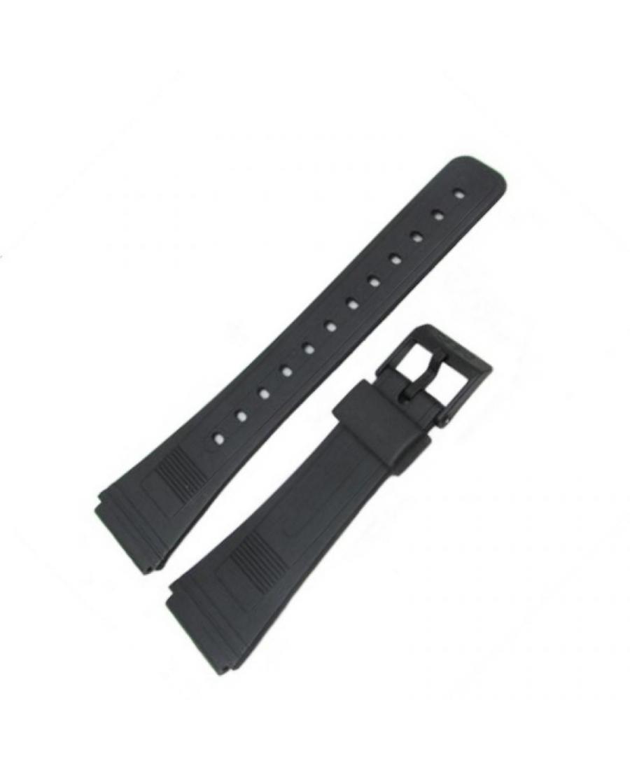 Watch Strap CASIO 70603451 Plastic / Rubber czarny Tworzywo sztuczne/guma Czarny 23 mm