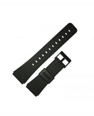 Watch Strap CASIO 70378364 Plastic / Rubber czarny Tworzywo sztuczne/guma Czarny 22 mm