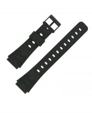 Watch Strap CASIO 71604816 Plastic / Rubber czarny Tworzywo sztuczne/guma Czarny 22 mm