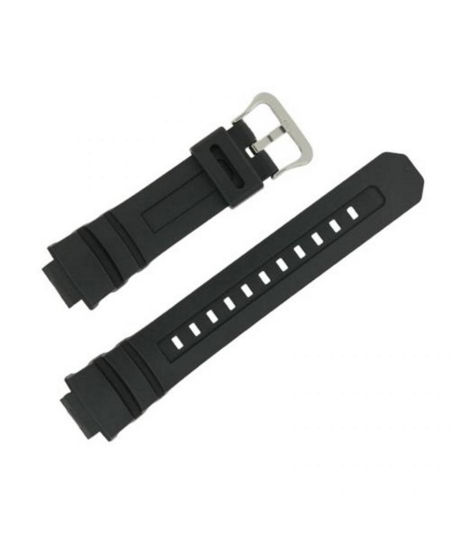 Watch Strap CASIO 10273059 Plastic / Rubber czarny Tworzywo sztuczne/guma Czarny 24 mm