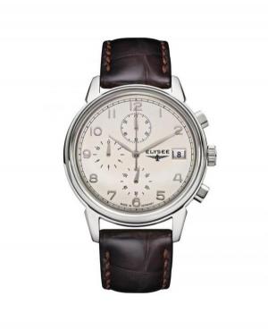 Mężczyźni klasyczny kwarcowy analogowe Zegarek Chronograf ELYSEE ELS-80550 Biały Dial 40mm