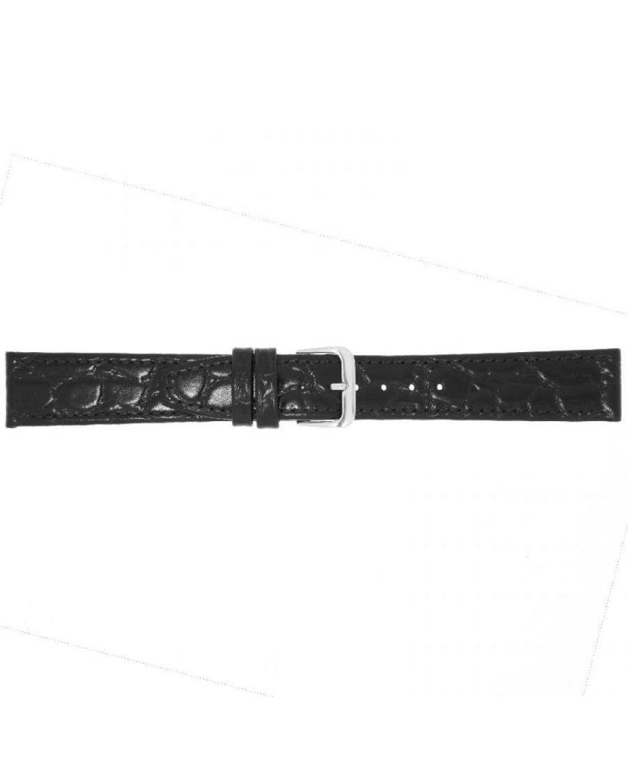 Ремешок для часов CONDOR Croco grain 082R.01.18.W Кожа Чёрный 16 mm