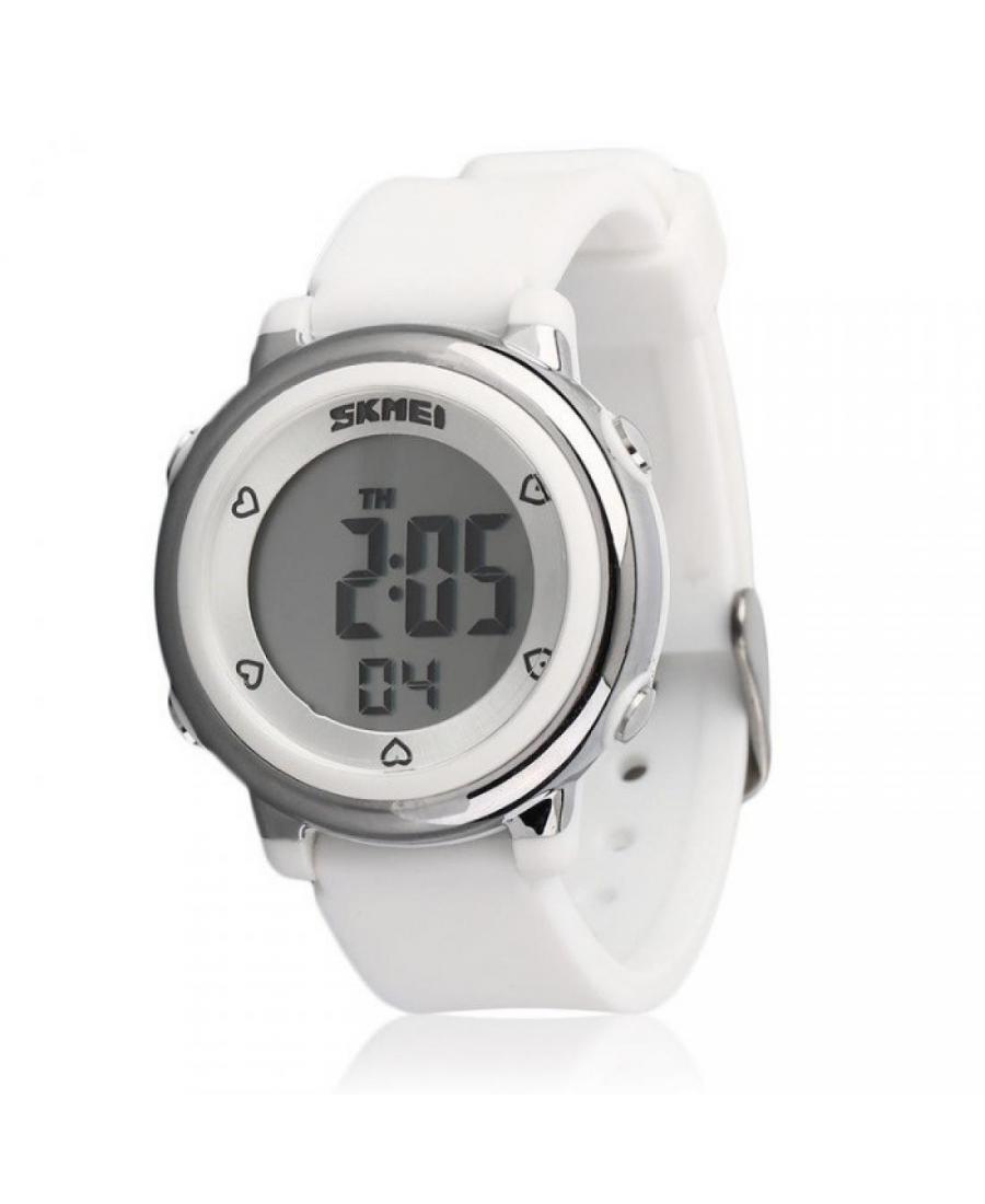 Women Sports Quartz Digital Watch Alarm SKMEI 1100 WT White Dial 35mm