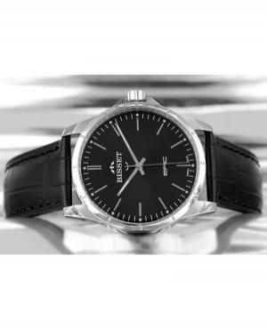 Men Swiss Classic Quartz Watch Bisset BSCE35SIBX05BX Black Dial