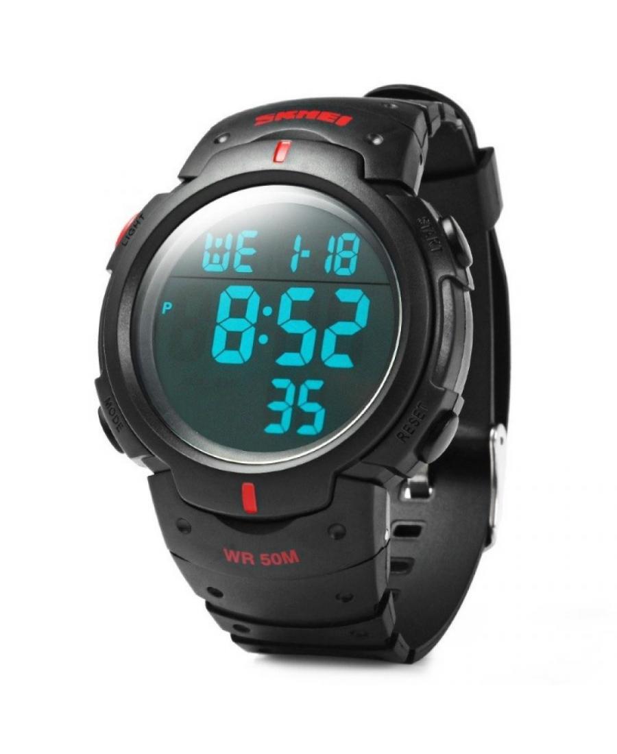 Men Sports Functional Quartz Digital Watch Alarm SKMEI 1068 RD Black Dial 66mm