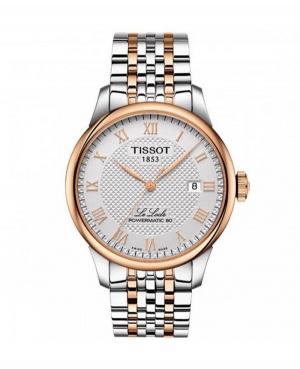 Men Classic Luxury Swiss Automatic Analog Watch TISSOT T006.407.22.033.00 Grey Dial 39.3mm