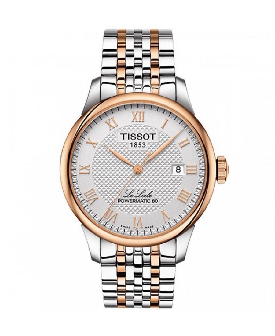Mężczyźni klasyczny Luxury Szwajcar automatyczny analogowe Zegarek TISSOT T006.407.22.033.00 Szary Dial 39.3mm