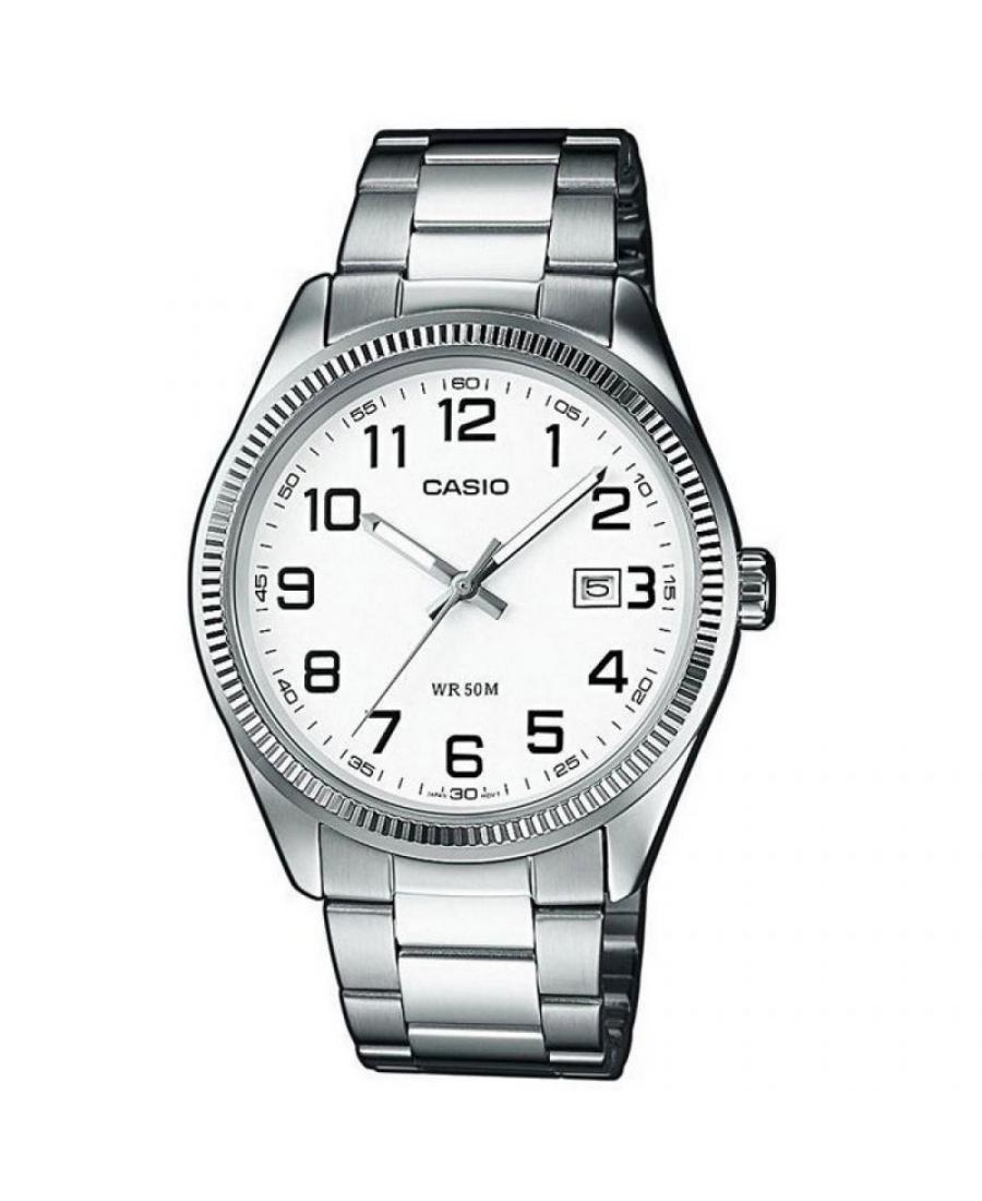 Mężczyźni klasyczny Japonia kwarcowy Zegarek CASIO MTP-1302PD-7BVEF Biały Dial 38mm