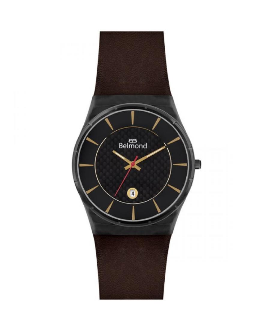 Mężczyźni klasyczny kwarcowy analogowe Zegarek BELMOND SAG537.065 Czarny Dial 49mm
