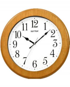 RHYTHM CMG129NR07 Quartz Wall Clock Wood Drewno Brązowy