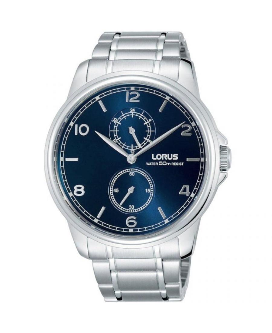 Mężczyźni klasyczny Japonia kwarcowy analogowe Zegarek LORUS R3A23AX-9 Niebieska Dial 43mm
