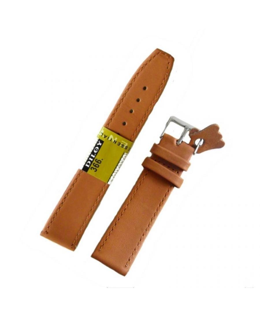 Watch Strap Diloy 366.24.3 Brown 24 mm
