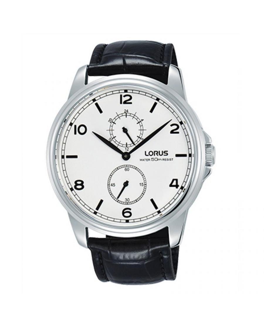 Мужские Fashion Классические Кварцевый Аналоговый Часы LORUS R3A27AX-9 Белый Dial 43mm