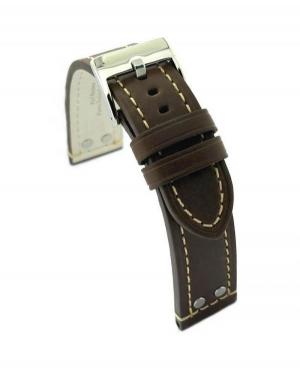 Watch Strap Diloy 381.24.2 Brown 24 mm