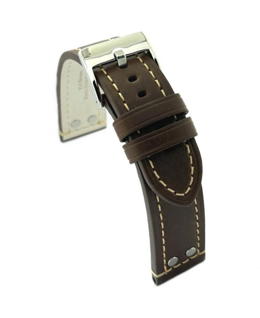 Watch Strap Diloy 381.24.2 Brown 24 mm