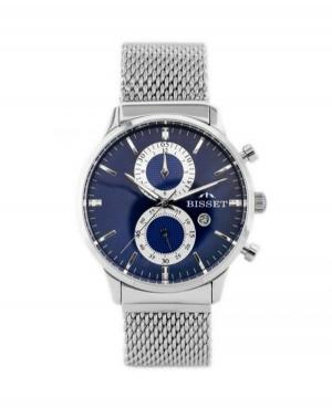 Men Swiss Classic Functional Quartz Watch Bisset BSDD88SIDX05AX Silver Dial