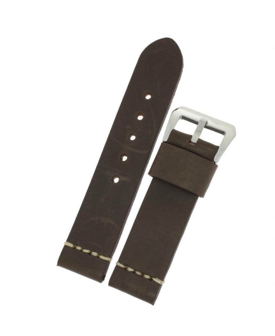 Watch Strap Diloy 392.02.22 Brown 22 mm