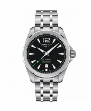 Men Fashion Diver Swiss Quartz Analog Watch CERTINA C032.851.11.057.02 Black Dial 42mm