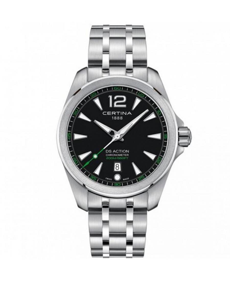 Men Swiss Fashion Quartz Watch Certina C032.851.11.057.02 Black Dial