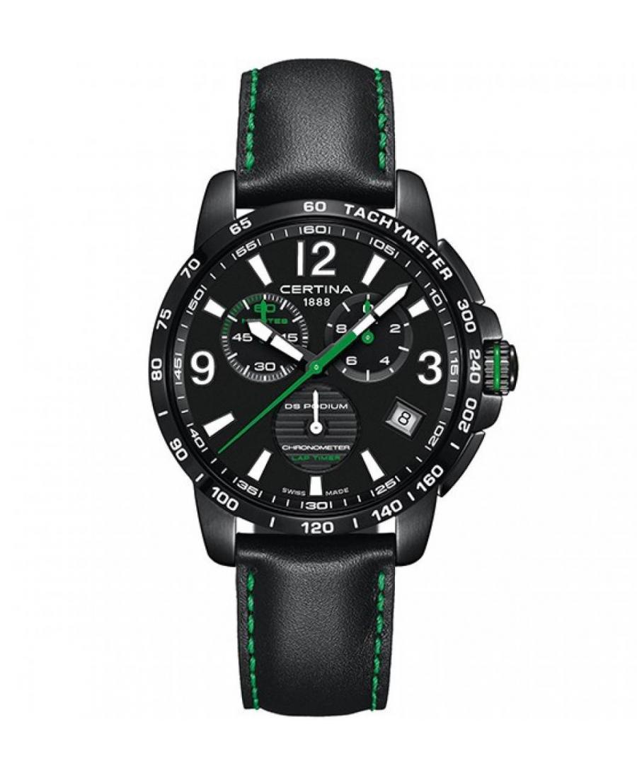 Men Swiss Fashion Quartz Watch Certina C034.453.36.057.02 Black Dial