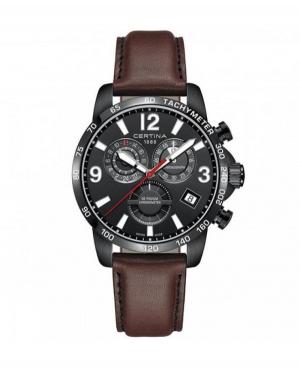 Mężczyźni Moda Luxury Szwajcar kwarcowy analogowe Zegarek Chronograf CERTINA C034.654.36.057.00 Czarny Dial 43mm