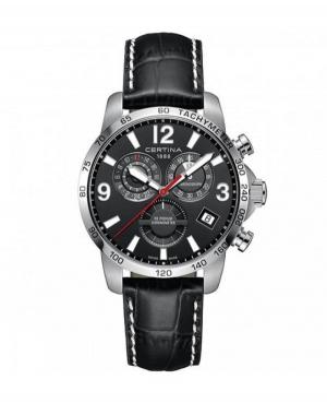 Mężczyźni Moda Luxury Szwajcar kwarcowy analogowe Zegarek Chronograf CERTINA C034.654.16.057.00 Czarny Dial 43mm