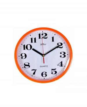 ADLER 30019 ORANGE Quartz Wall Clock Plastic Plastik Tworzywo Sztuczne Pomarańczowy