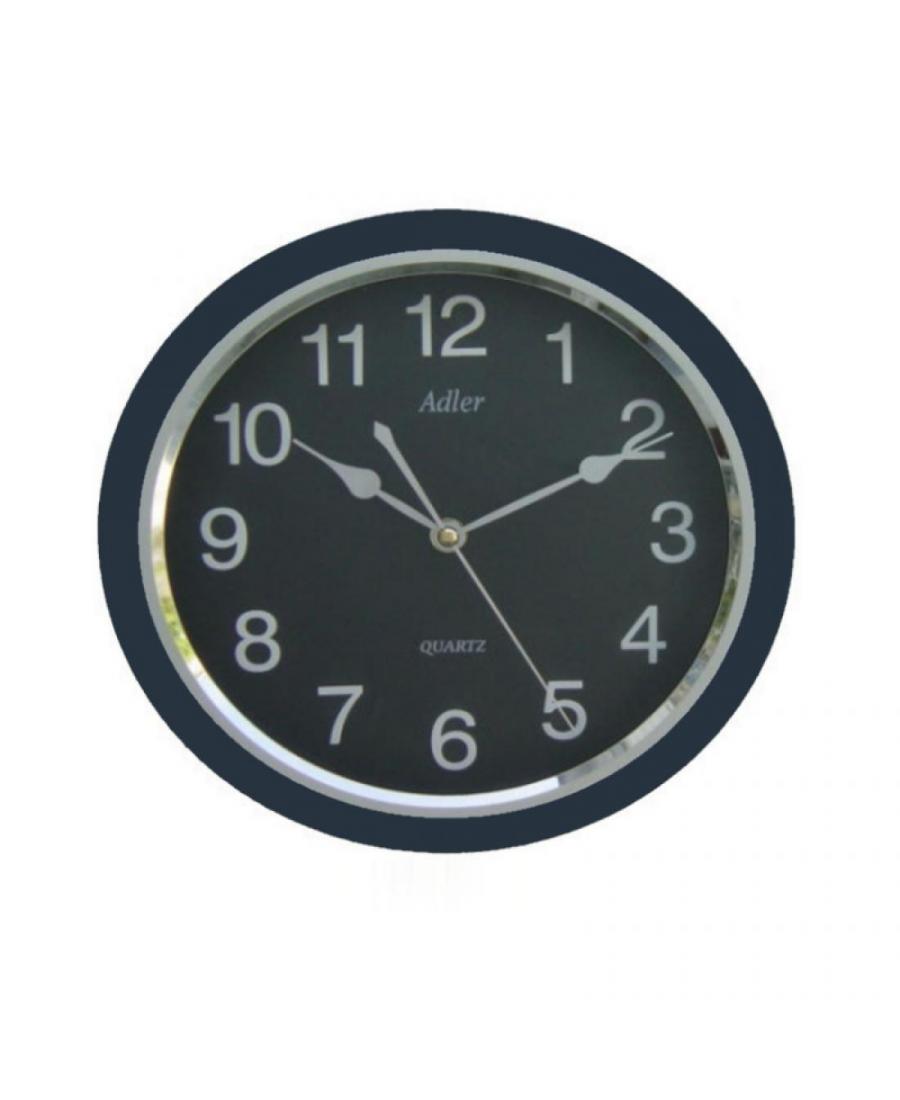 ADLER 30018 BLUE Quartz Wall Clock Plastic Gray