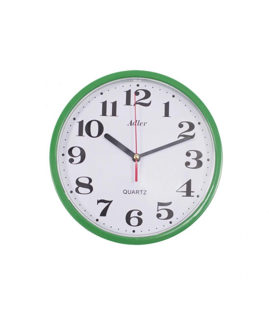 ADLER 30019 GREEN Quartz Wall Clock Plastic Green