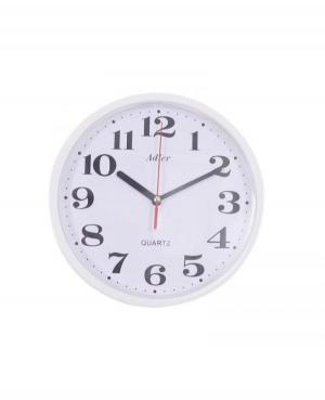 ADLER 30019 WHITE Quartz Wall Clock Plastic Plastik Tworzywo Sztuczne Biały