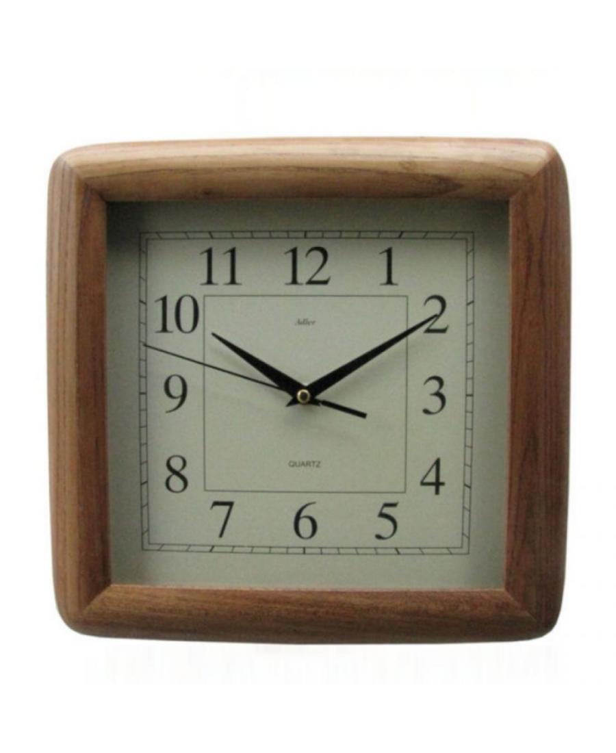 ADLER 21047O Quartz Wall Clock Glass Oak