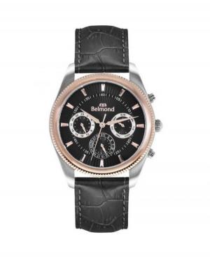 Mężczyźni klasyczny kwarcowy analogowe Zegarek BELMOND HRG626.451 Czarny Dial 43mm