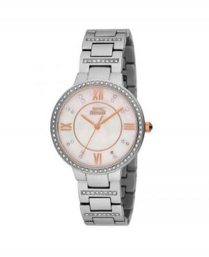 Kobiety klasyczny kwarcowy Zegarek SLAZENGER SL.9.6087.3.01 Biały Dial 35mm