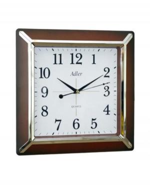 ADLER 30111 DARK BROWN Quartz Wall Clock Plastic Brown