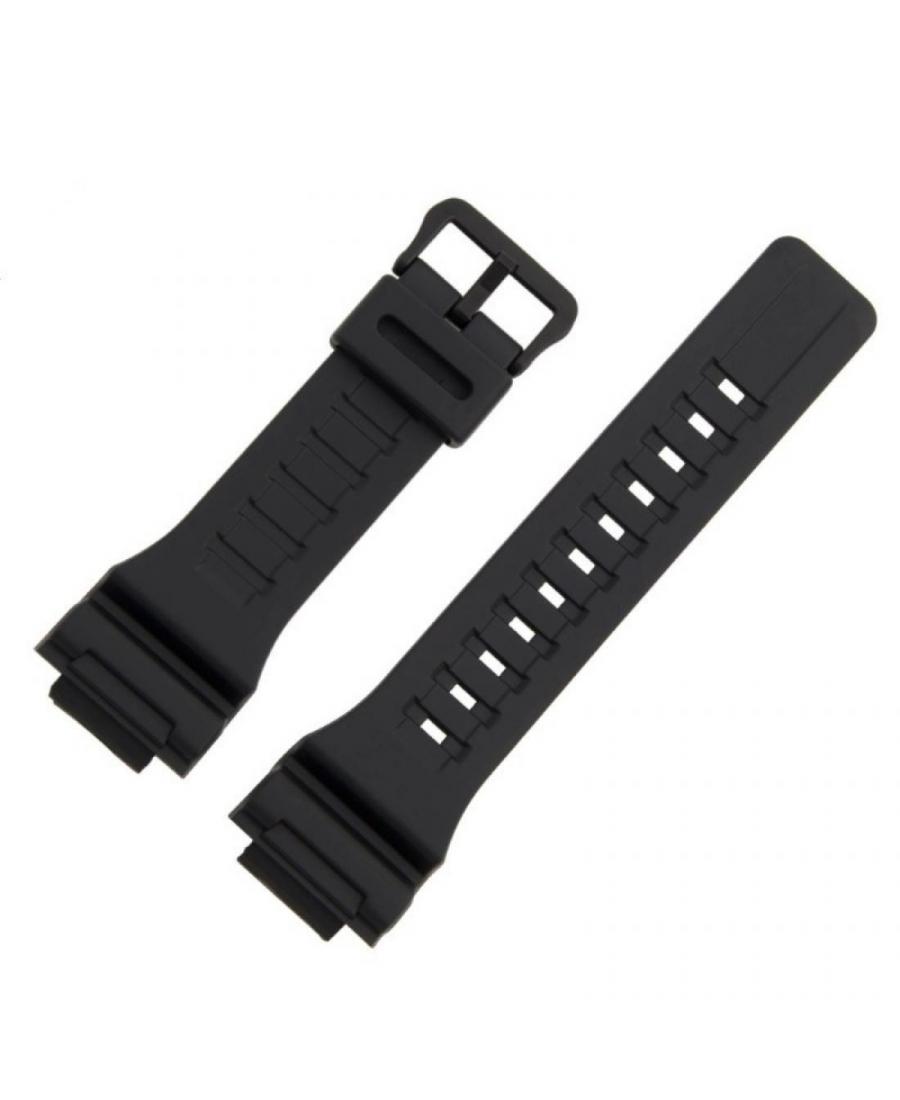 Watch Strap CASIO 10410723 Plastic / Rubber czarny Tworzywo sztuczne/guma Czarny 28 mm