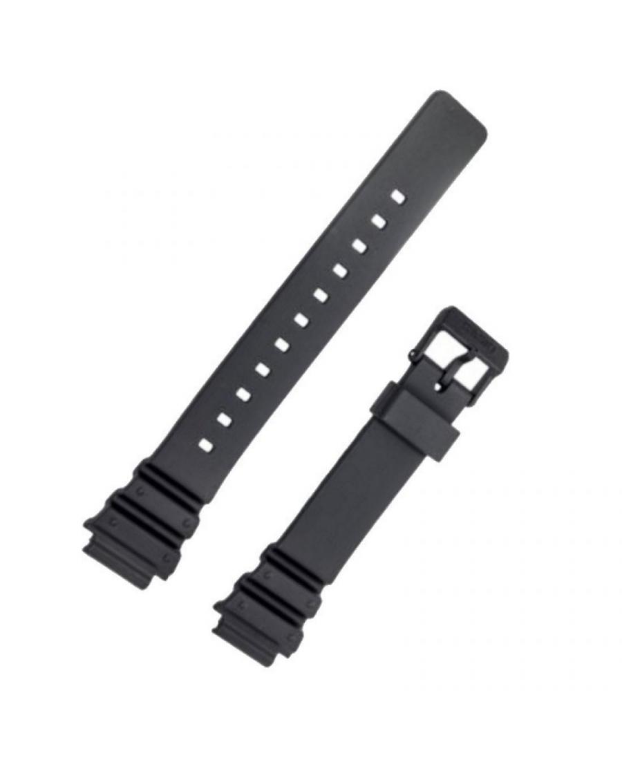 Watch Strap CASIO 10393907 Plastic / Rubber czarny Tworzywo sztuczne/guma Czarny 28 mm