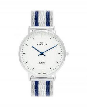 Men Fashion Classic Quartz Watch Rubicon RNBD76SISD03BX White Dial