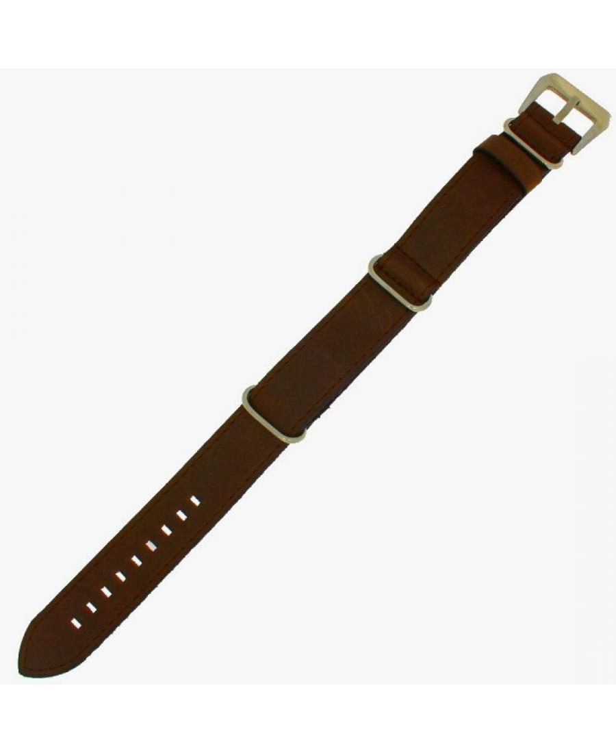 Watch Strap Diloy 385.02.22 Brown 22 mm