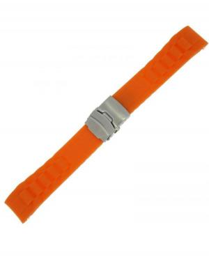 Watch Strap Diloy SBR23.20.12 Silicone Orange 20 mm