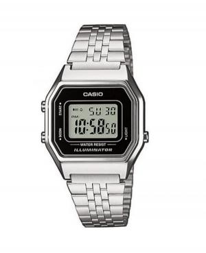 Women Japan Classic Quartz Watch Casio LA680WEA-1EF Black Dial