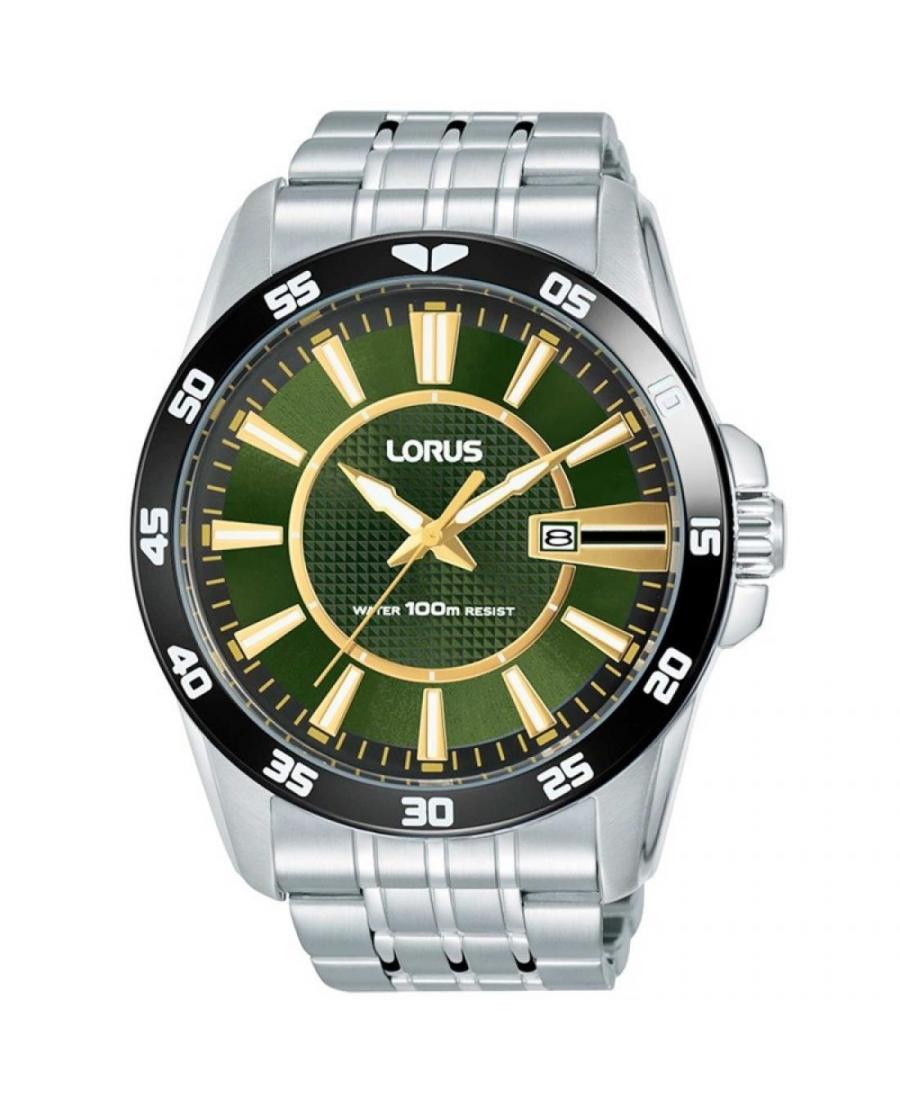 Mężczyźni klasyczny kwarcowy analogowe Zegarek LORUS RH967HX-9 Zielony Dial 45mm