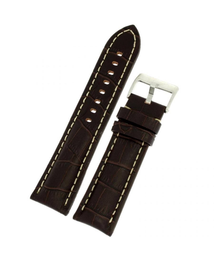 Watch Strap Diloy 395.24.2 Brown 24 mm