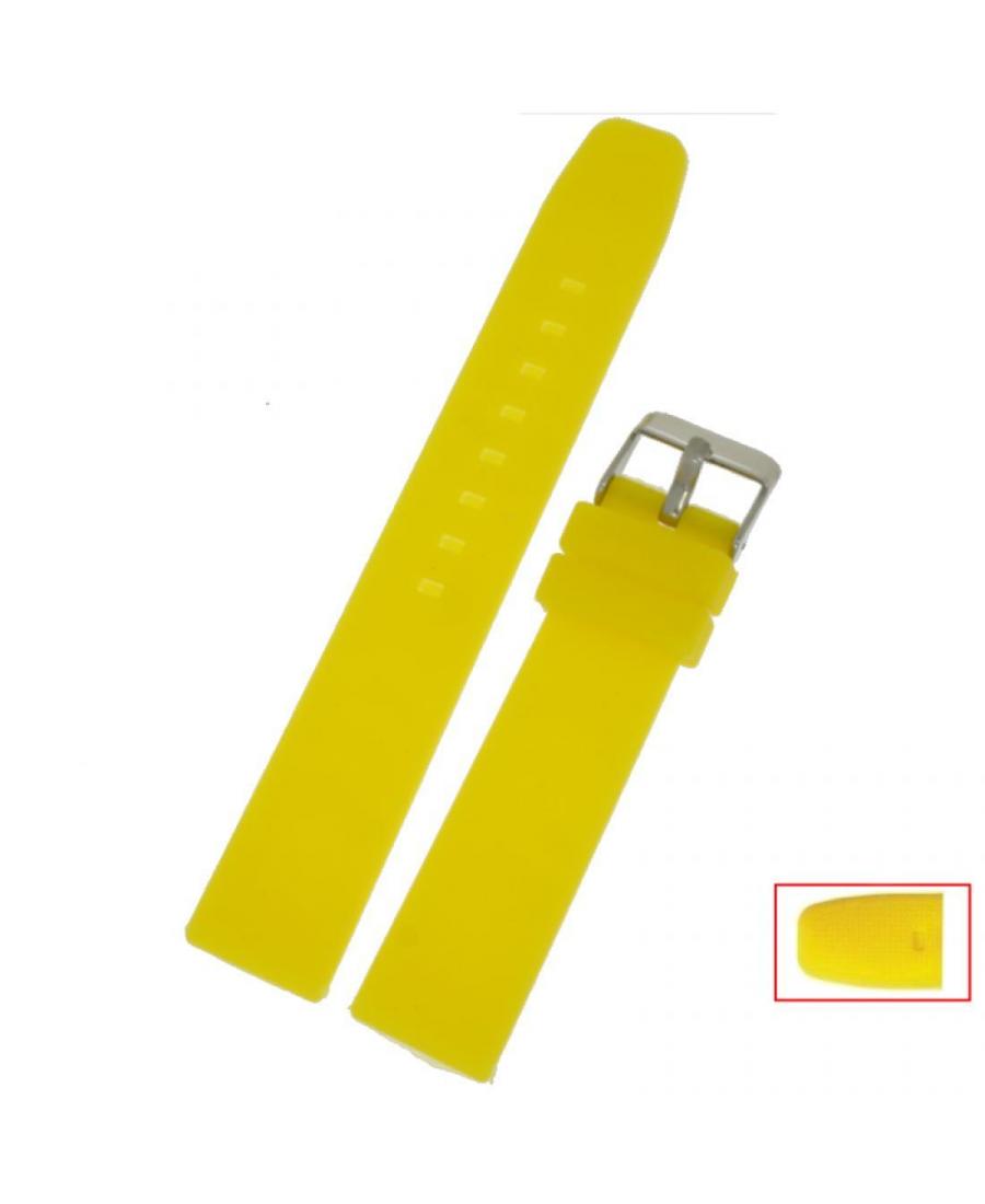 Watch Strap Diloy S250.20.10 Silicone Silikon Żółty 20 mm