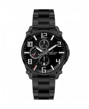 Men Functional Luxury Swiss Automatic Analog Watch Chronograph P-791B Black Dial 46mm