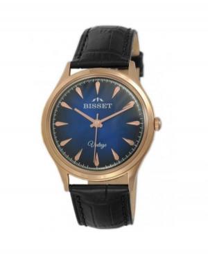 Men Swiss Classic Quartz Watch Bisset BSCE57RIDX05BX Blue Dial