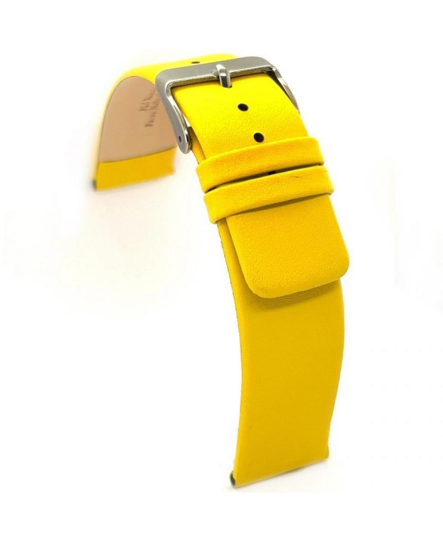 Watch Strap Diloy 327.24.10 Yellow 24 mm