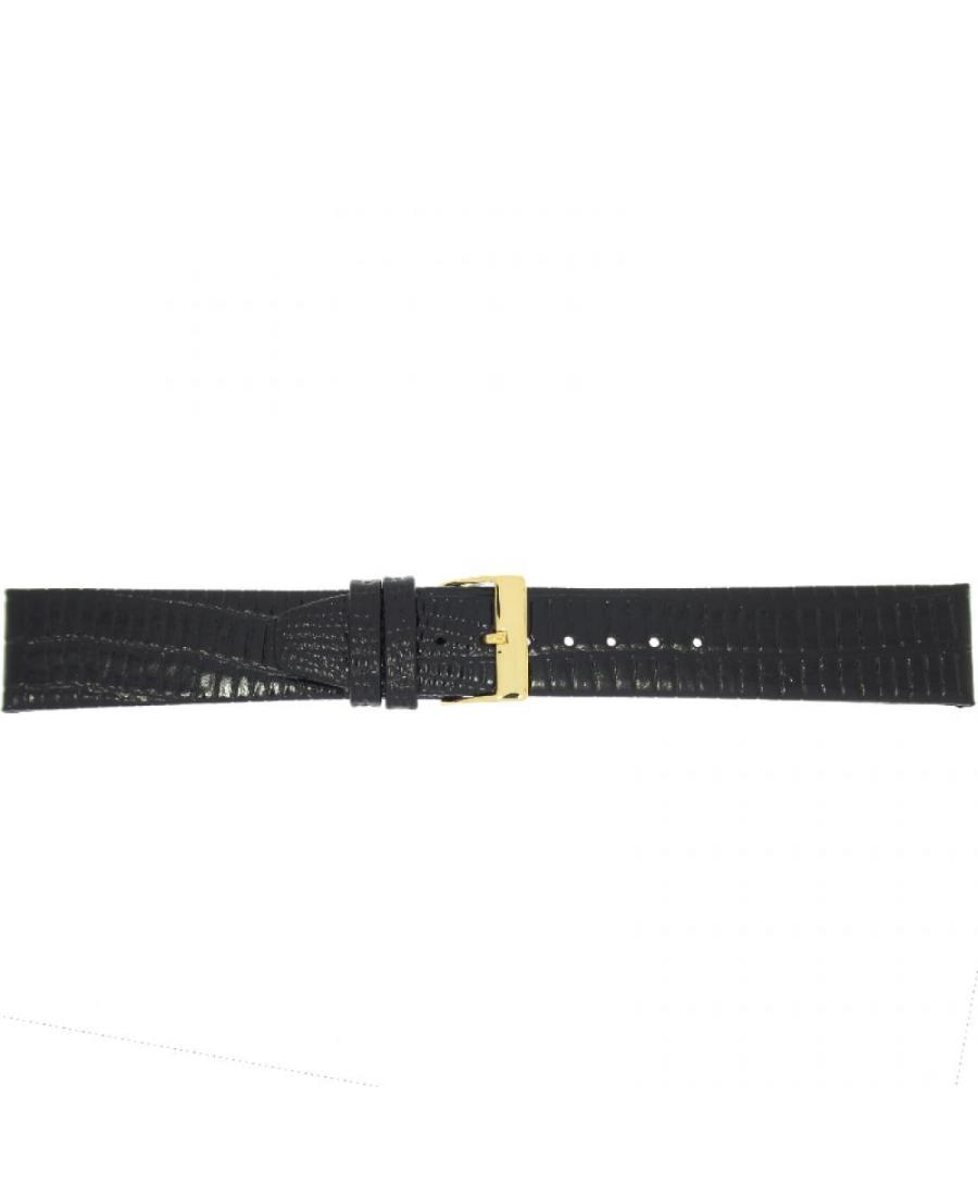 Watch Strap CONDOR Teju Lizard Grain 611R.01.20.Y Black 20 mm