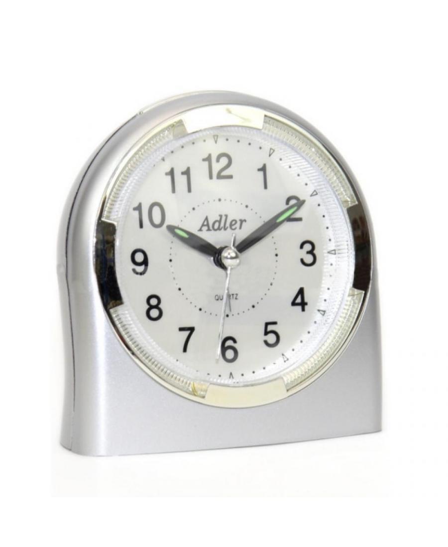 ADLER 40054S alarm clock Plastic Silver color