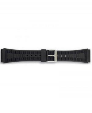 Watch Strap CONDOR PU.P53.01.20.W Plastic / Rubber czarny Tworzywo sztuczne/guma Czarny 18 mm